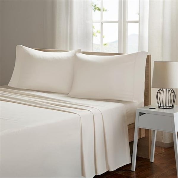 Sleep Philosophy Sleep Philosophy SHET20-977 Smart Cool Ivory Microfiber Sheet Set - Queen SHET20-977 - main